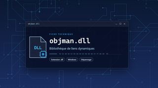 Visuel technique du fichier objman.dll, bibliothèque de liens dynamiques de Windows