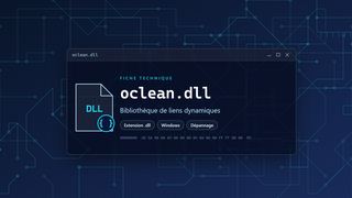 Visuel technique du fichier oclean.dll, bibliothèque de liens dynamiques de Windows