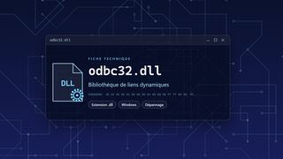 Visuel technique du fichier odbc32.dll, bibliothèque de liens dynamiques de Windows