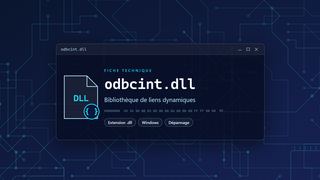 Visuel technique du fichier odbcint.dll, bibliothèque de liens dynamiques de Windows