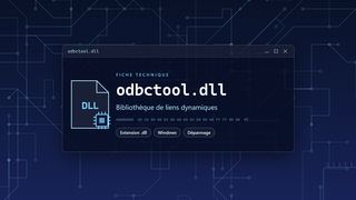 Visuel technique du fichier odbctool.dll, bibliothèque de liens dynamiques de Windows