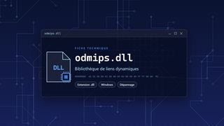 Visuel technique du fichier odmips.dll, bibliothèque de liens dynamiques de Windows