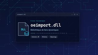 Visuel technique du fichier oeimport.dll, bibliothèque de liens dynamiques de Windows