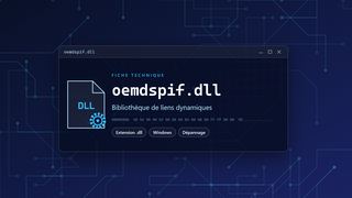 Visuel technique du fichier oemdspif.dll, bibliothèque de liens dynamiques de Windows