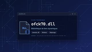 Visuel technique du fichier ofck70.dll, bibliothèque de liens dynamiques de Windows