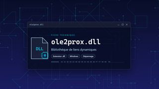 Visuel technique du fichier ole2prox.dll, bibliothèque de liens dynamiques de Windows