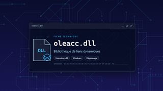Visuel technique du fichier oleacc.dll, bibliothèque de liens dynamiques de Windows