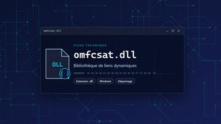 Visuel technique du fichier omfcsat.dll, bibliothèque de liens dynamiques de Windows