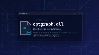 Visuel technique du fichier optgraph.dll, bibliothèque de liens dynamiques de Windows