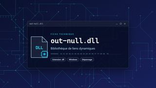 Visuel technique du fichier out-null.dll, bibliothèque de liens dynamiques de Windows