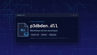 Visuel technique du fichier p3dbden.dll, bibliothèque de liens dynamiques de Windows