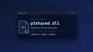 Visuel technique du fichier p3shared.dll, bibliothèque de liens dynamiques de Windows