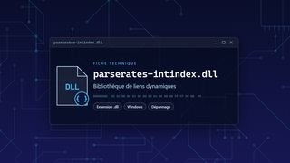 Visuel technique du fichier parserates-intindex.dll, bibliothèque de liens dynamiques de Windows