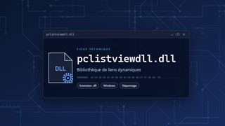 Visuel technique du fichier pclistviewdll.dll, bibliothèque de liens dynamiques de Windows