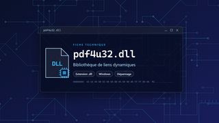 Visuel technique du fichier pdf4u32.dll, bibliothèque de liens dynamiques de Windows