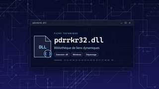 Visuel technique du fichier pdrrkr32.dll, bibliothèque de liens dynamiques de Windows