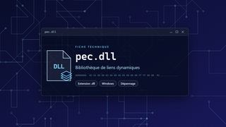 Visuel technique du fichier pec.dll, bibliothèque de liens dynamiques de Windows