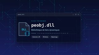 Visuel technique du fichier peobj.dll, bibliothèque de liens dynamiques de Windows