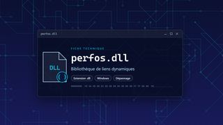 Visuel technique du fichier perfos.dll, bibliothèque de liens dynamiques de Windows