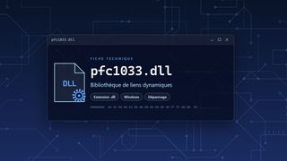 Visuel technique du fichier pfc1033.dll, bibliothèque de liens dynamiques de Windows
