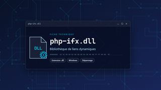 Visuel technique du fichier php-ifx.dll, bibliothèque de liens dynamiques de Windows
