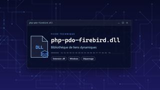 Visuel technique du fichier php-pdo-firebird.dll, bibliothèque de liens dynamiques de Windows
