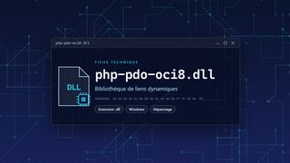 Visuel technique du fichier php-pdo-oci8.dll, bibliothèque de liens dynamiques de Windows