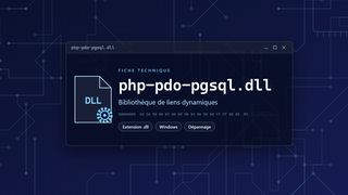 Visuel technique du fichier php-pdo-pgsql.dll, bibliothèque de liens dynamiques de Windows