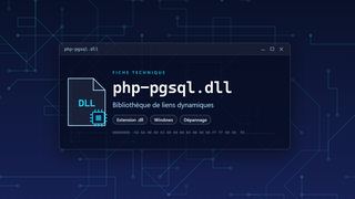 Visuel technique du fichier php-pgsql.dll, bibliothèque de liens dynamiques de Windows