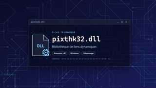 Visuel technique du fichier pixthk32.dll, bibliothèque de liens dynamiques de Windows