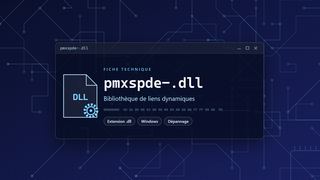 Visuel technique du fichier pmxspde-.dll, bibliothèque de liens dynamiques de Windows