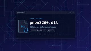 Visuel technique du fichier pnen3260.dll, bibliothèque de liens dynamiques de Windows
