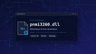 Visuel technique du fichier pnmi3260.dll, bibliothèque de liens dynamiques de Windows