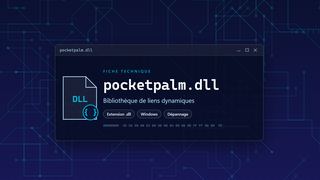 Visuel technique du fichier pocketpalm.dll, bibliothèque de liens dynamiques de Windows
