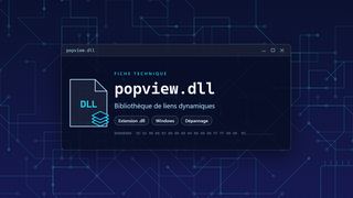 Visuel technique du fichier popview.dll, bibliothèque de liens dynamiques de Windows