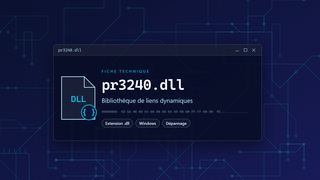 Visuel technique du fichier pr3240.dll, bibliothèque de liens dynamiques de Windows