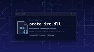 Visuel technique du fichier proto-irc.dll, bibliothèque de liens dynamiques de Windows
