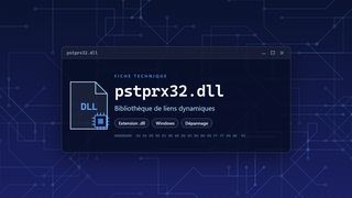 Visuel technique du fichier pstprx32.dll, bibliothèque de liens dynamiques de Windows