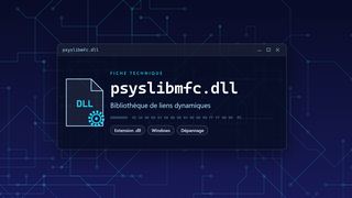 Visuel technique du fichier psyslibmfc.dll, bibliothèque de liens dynamiques de Windows