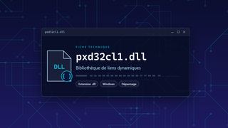 Visuel technique du fichier pxd32cl1.dll, bibliothèque de liens dynamiques de Windows
