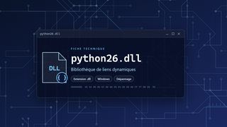 Visuel technique du fichier python26.dll, bibliothèque de liens dynamiques de Windows