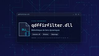 Visuel technique du fichier qdffirfilter.dll, bibliothèque de liens dynamiques de Windows