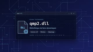 Visuel technique du fichier qmp2.dll, bibliothèque de liens dynamiques de Windows
