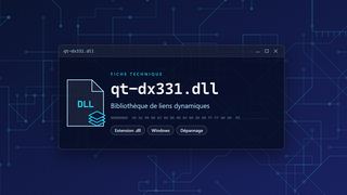 Visuel technique du fichier qt-dx331.dll, bibliothèque de liens dynamiques de Windows