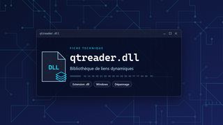 Visuel technique du fichier qtreader.dll, bibliothèque de liens dynamiques de Windows