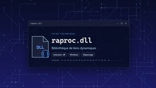 Visuel technique du fichier raproc.dll, bibliothèque de liens dynamiques de Windows