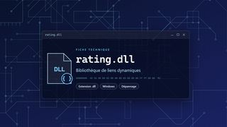 Visuel technique du fichier rating.dll, bibliothèque de liens dynamiques de Windows