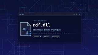Visuel technique du fichier rdf.dll, bibliothèque de liens dynamiques de Windows
