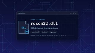 Visuel technique du fichier rdxcm32.dll, bibliothèque de liens dynamiques de Windows