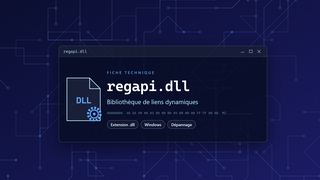 Visuel technique du fichier regapi.dll, bibliothèque de liens dynamiques de Windows